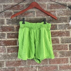 Green shorts